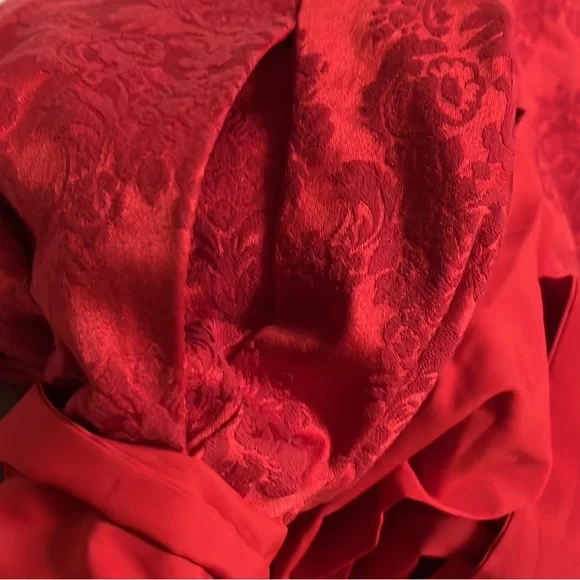 New York & Company, Stretch, Strapless, Tie Up in Back Dress, Candy AppleRed, 4P - Picture 7 of 10